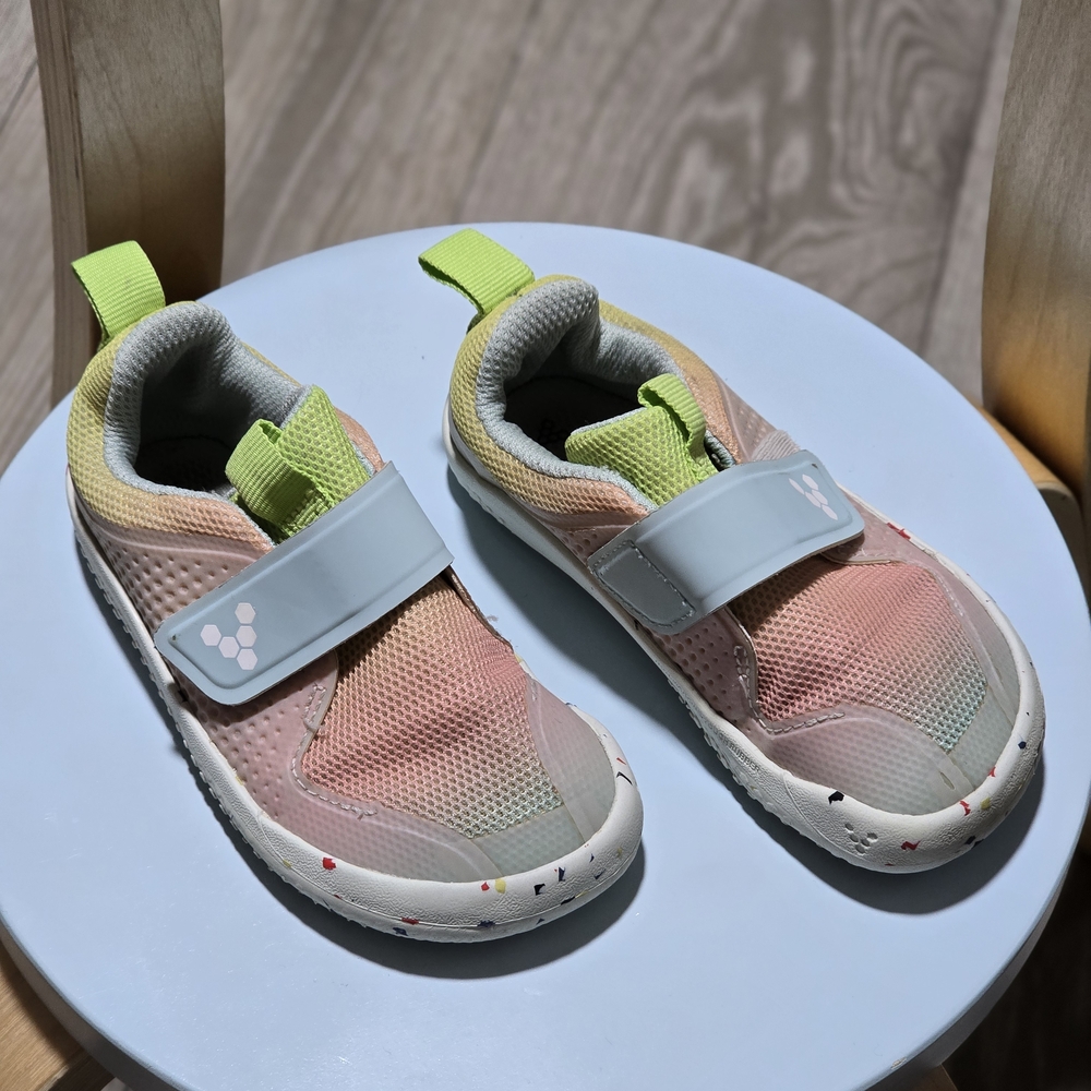 Vivo Barefoot Priums Sport IV Toddlers in Pastel Pink and Lime